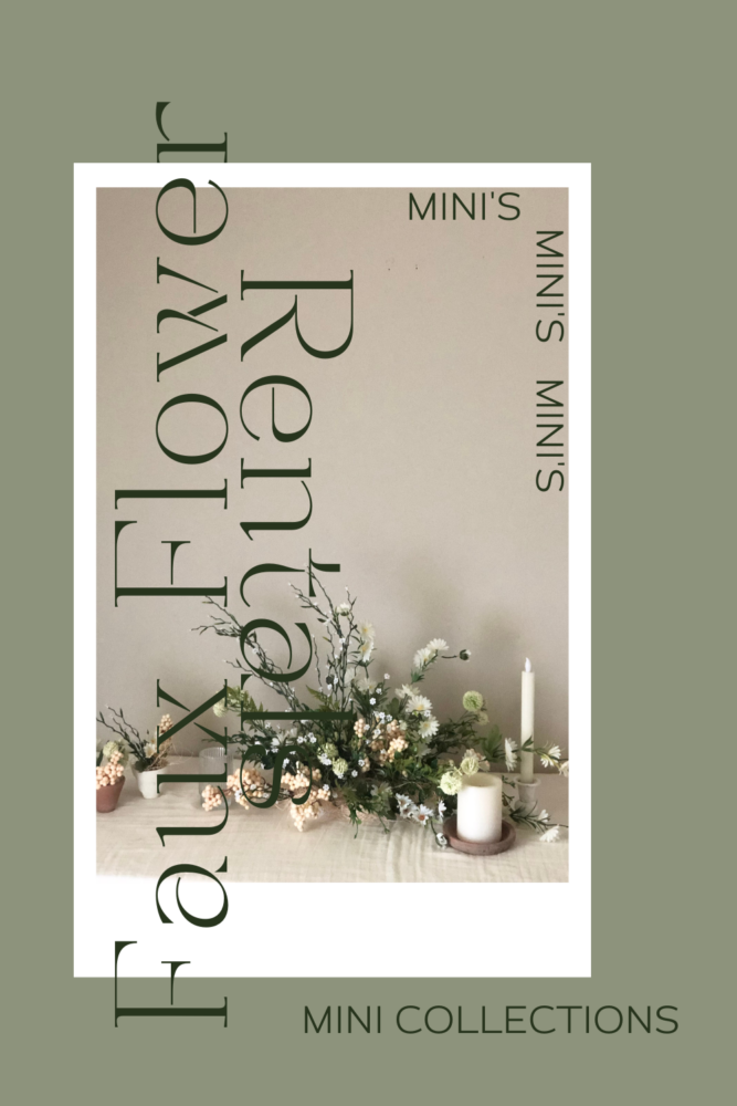 faux flower rental mini collections Olive and Gene